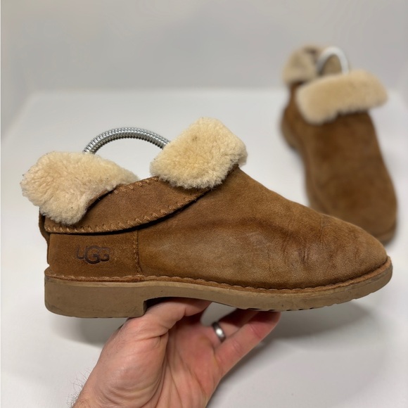 UGG Shearling Slip-On Loafers Brown Women’s 8 - Picture 10 of 11